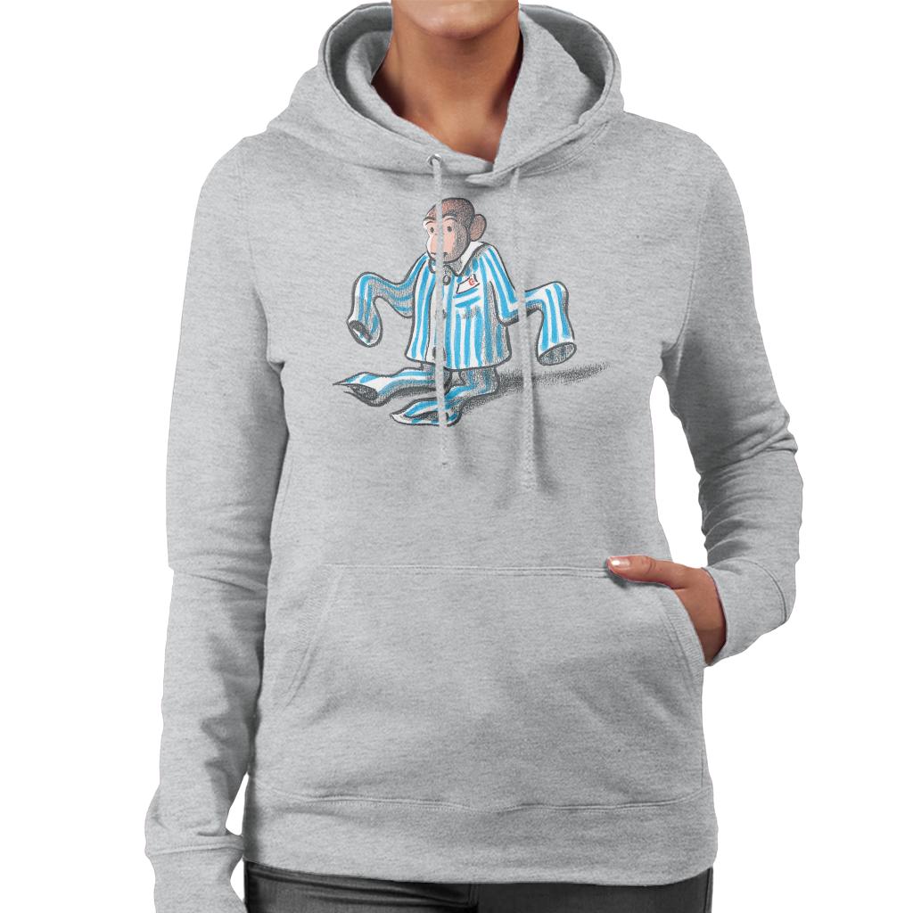 Curious George Pajamas Too Big Women's Hooded Sweatshirt product image 1