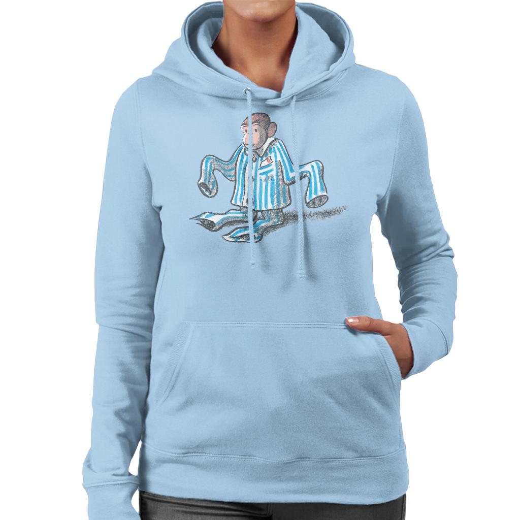 Curious George Pajamas Too Big Women's Hooded Sweatshirt product image 6