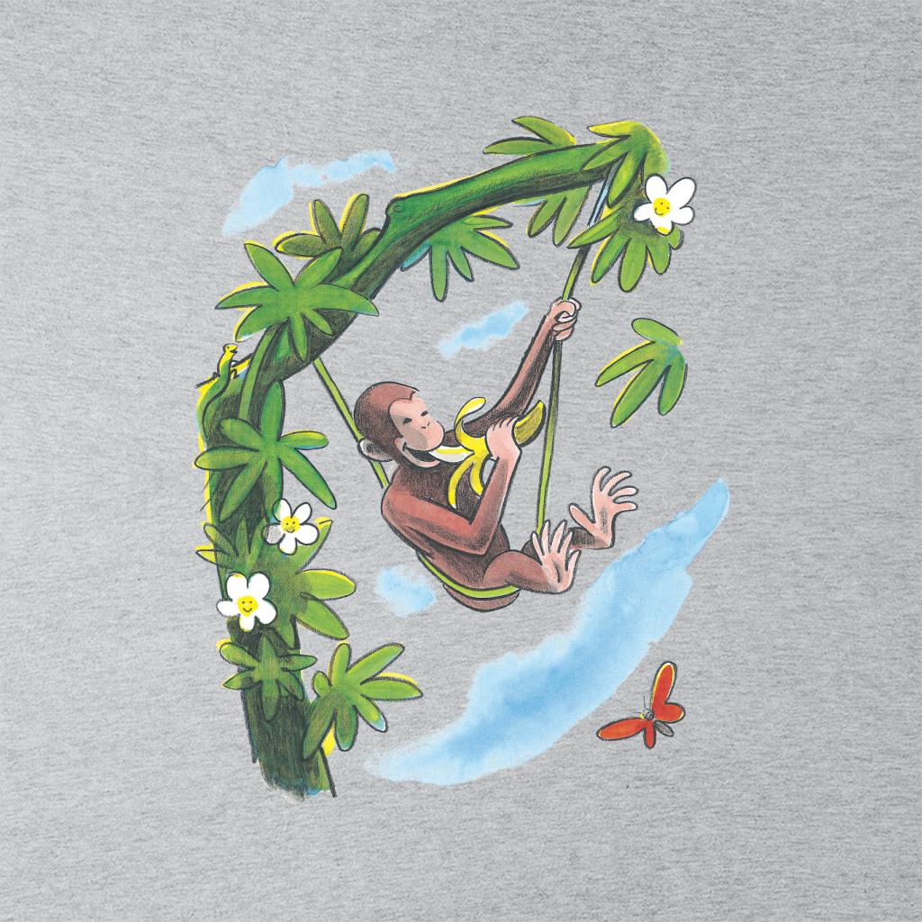 Curious George Vine Hammock And Banana Men's Sweatshirt product image 2