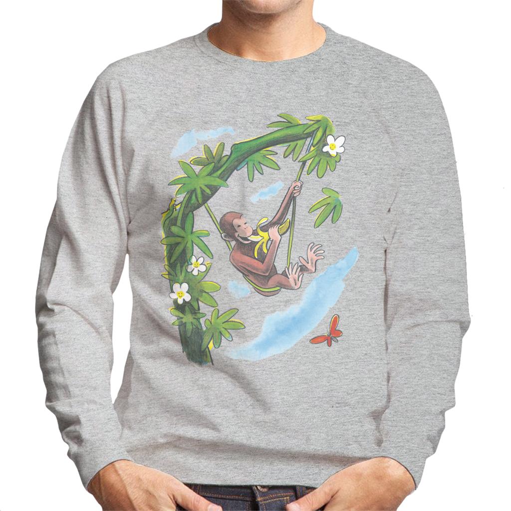 Curious George Vine Hammock And Banana Men's Sweatshirt product image 1