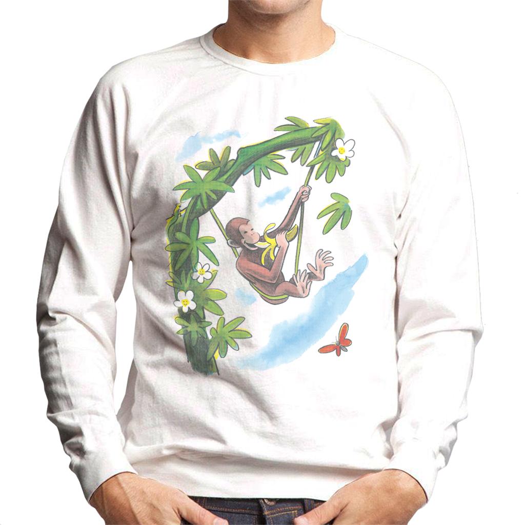Curious George Vine Hammock And Banana Men's Sweatshirt product image 4