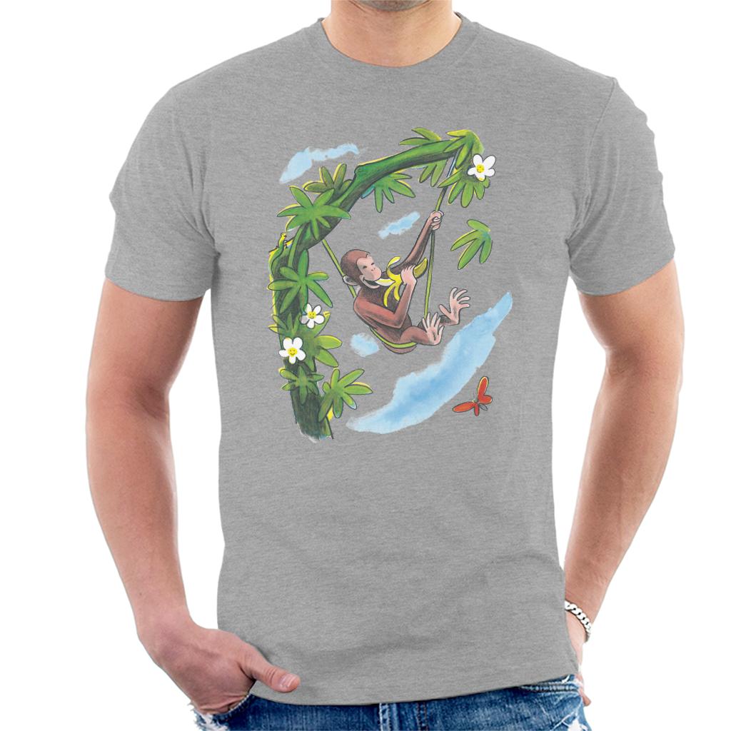 Curious George Vine Hammock And Banana Men's T-Shirt product image 1
