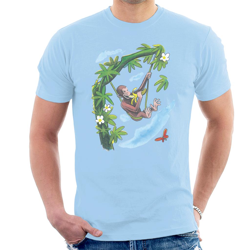 Curious George Vine Hammock And Banana Men's T-Shirt product image 6