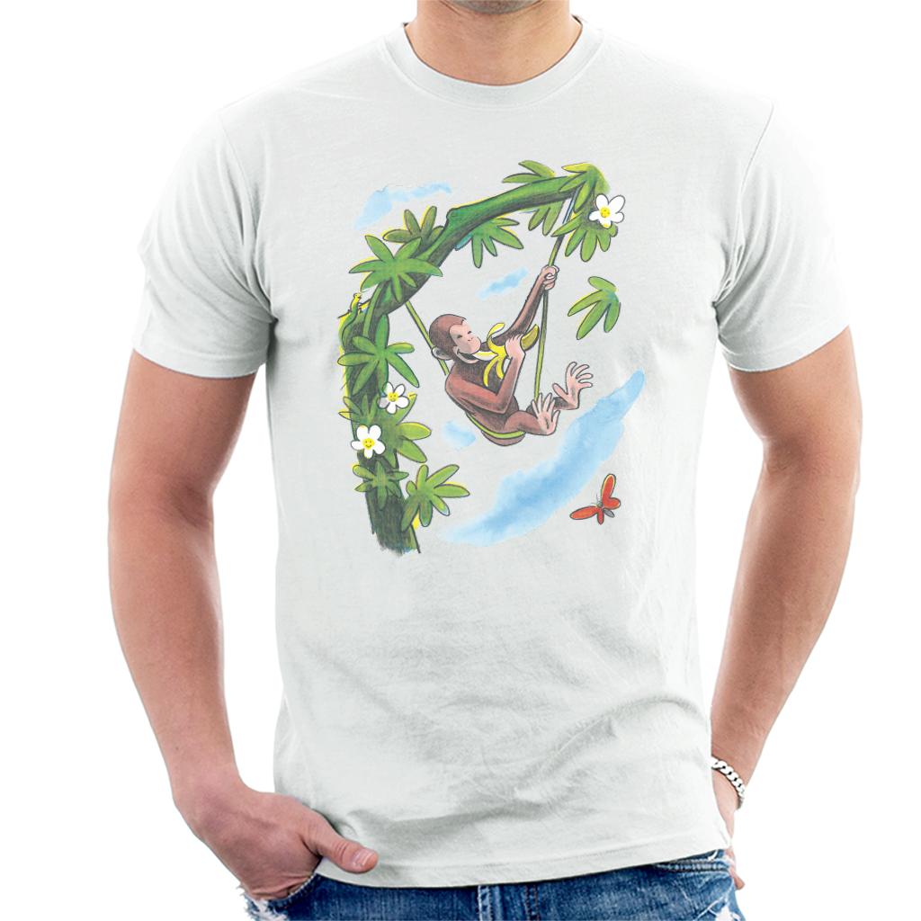 Curious George Vine Hammock And Banana Men's T-Shirt product image 4