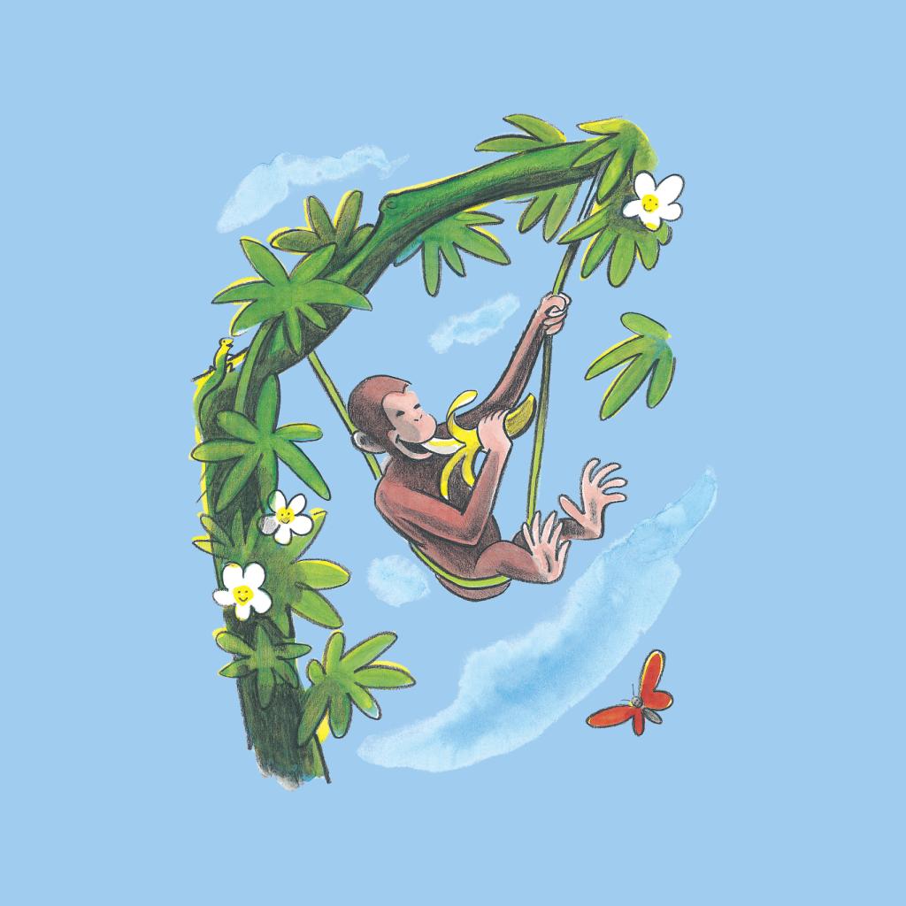 Curious George Vine Hammock And Banana Women's T-Shirt product image 7