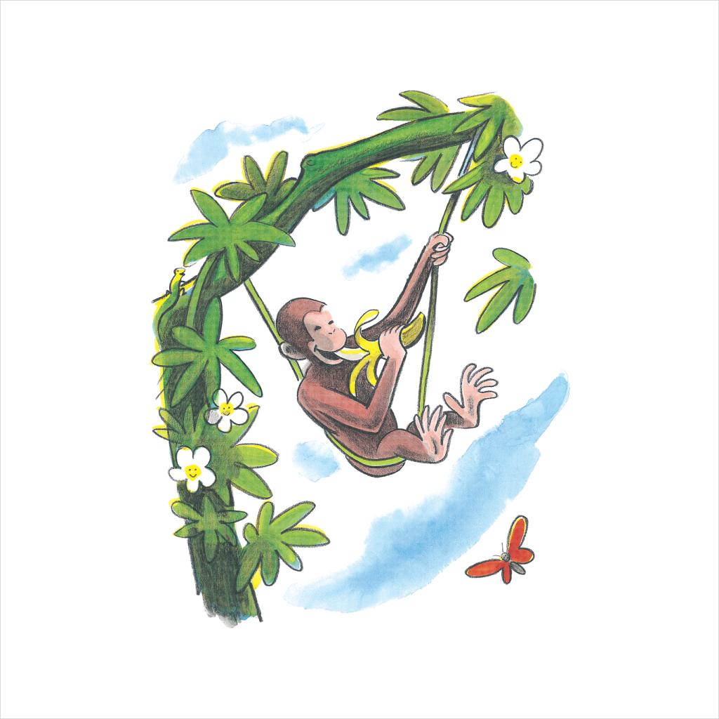 Curious George Vine Hammock And Banana Men's Sweatshirt product image 5