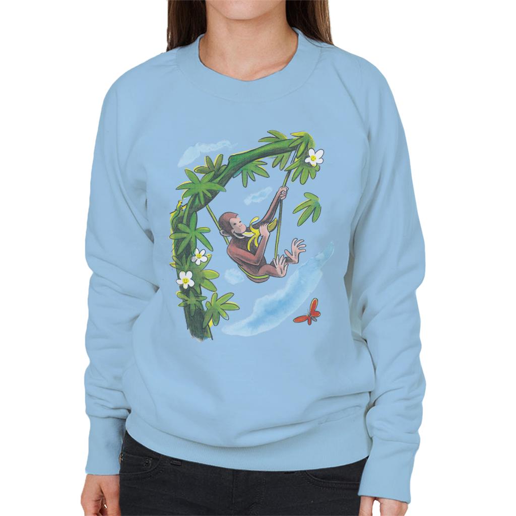 Curious George Vine Hammock And Banana Women's Sweatshirt product image 6
