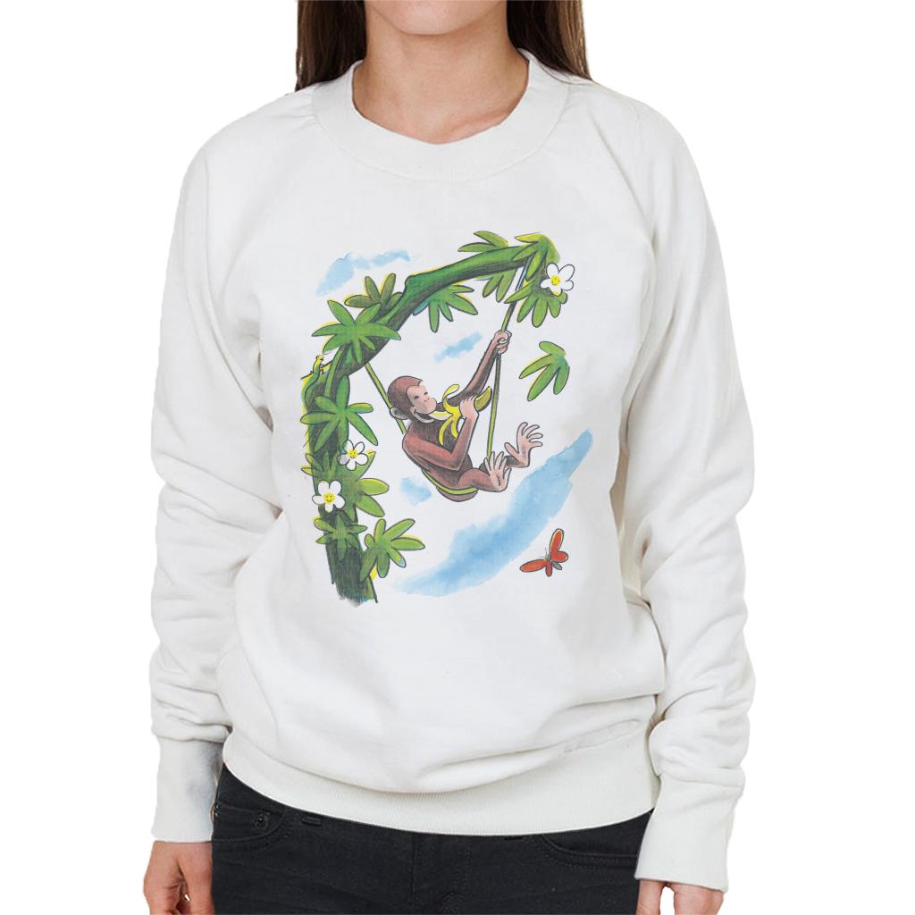 Curious George Vine Hammock And Banana Women's Sweatshirt product image 4