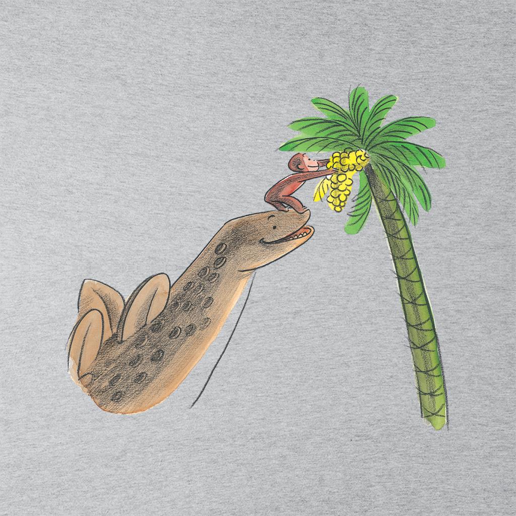 Curious George Dinosaur Palm Tree Men's Hooded Sweatshirt product image 2