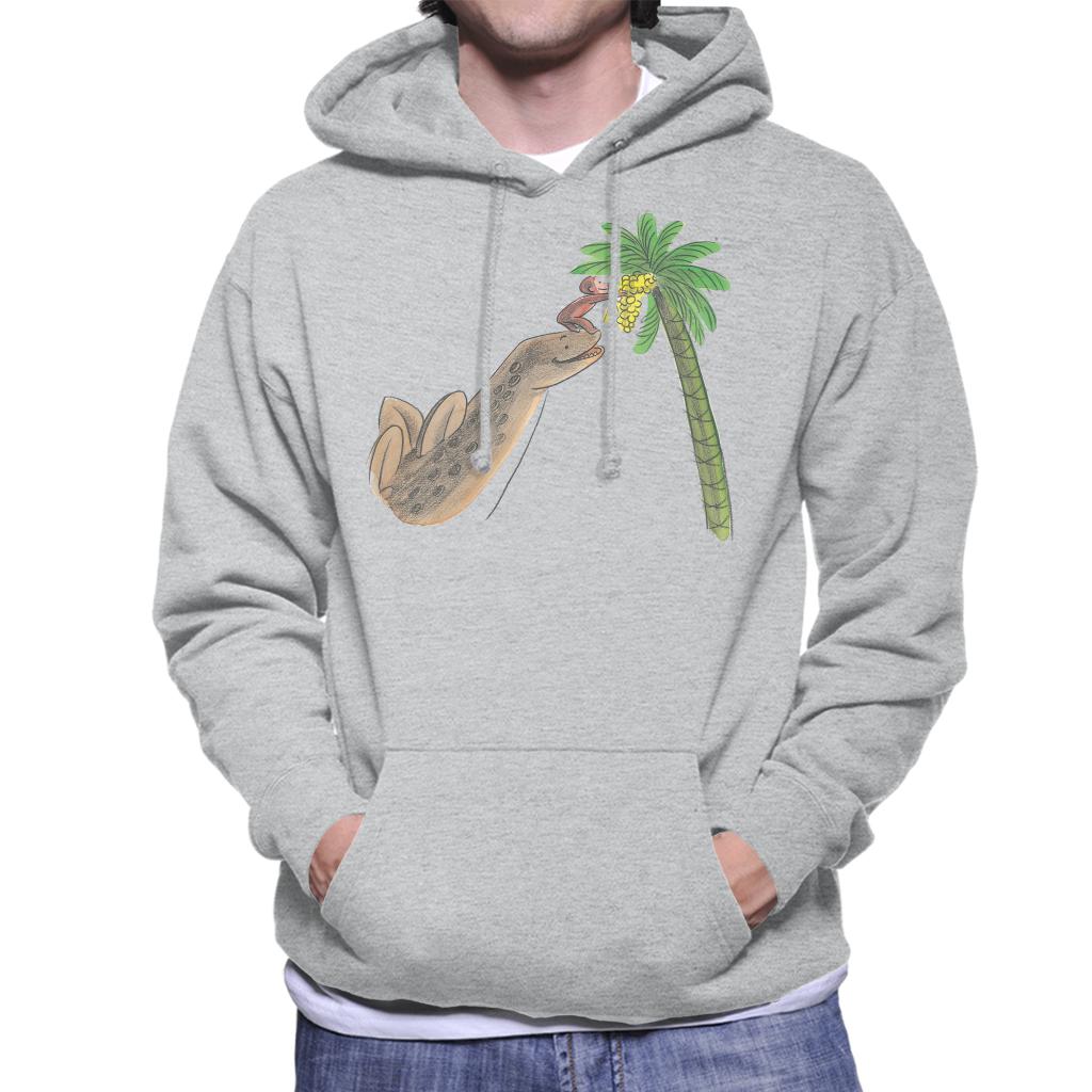 Curious George Dinosaur Palm Tree Men's Hooded Sweatshirt product image 1