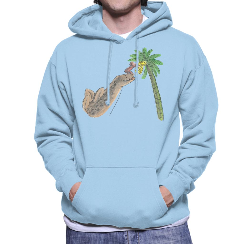 Curious George Dinosaur Palm Tree Men's Hooded Sweatshirt product image 6