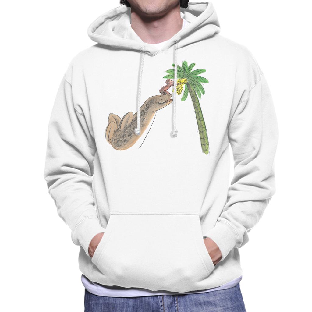 Curious George Dinosaur Palm Tree Men's Hooded Sweatshirt product image 4