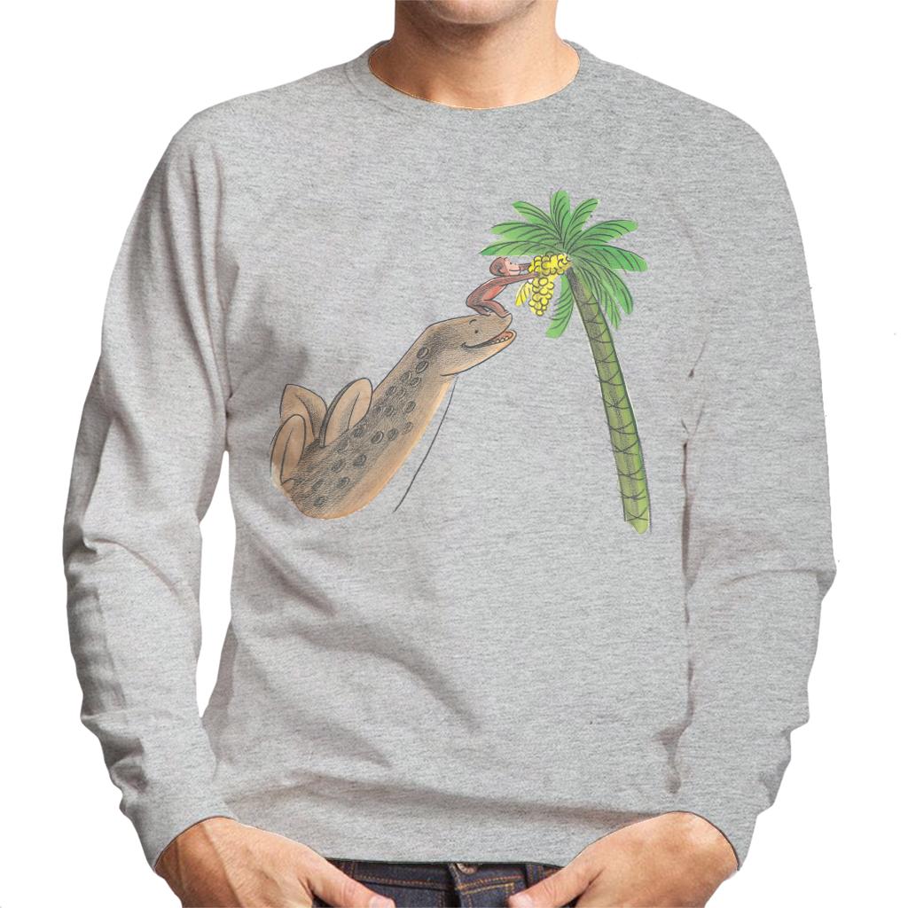 Curious George Dinosaur Palm Tree Men's Sweatshirt product image 1