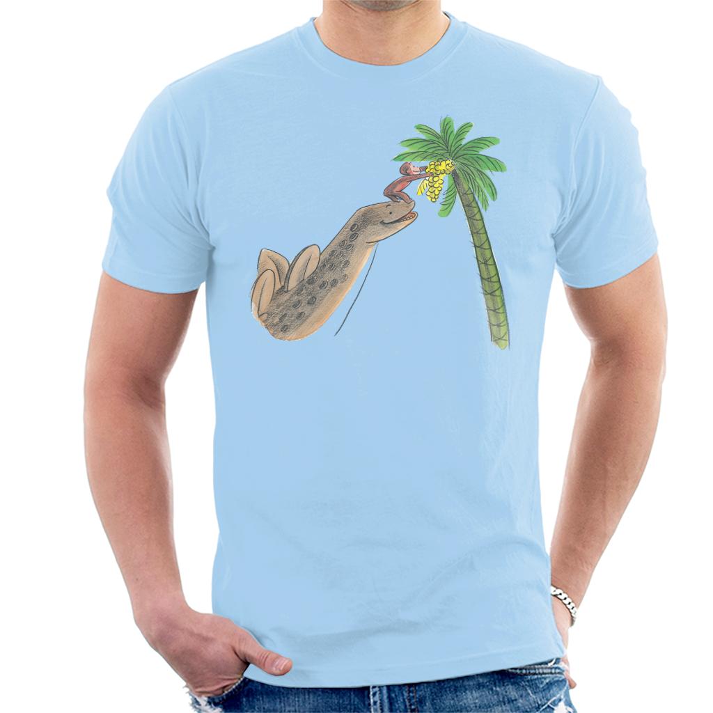 Curious George Dinosaur Palm Tree Men's T-Shirt product image 6