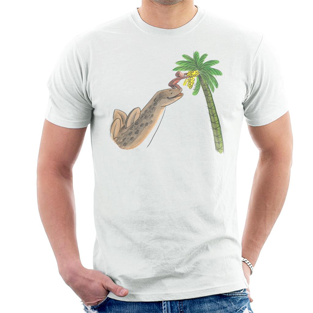 Curious George Dinosaur Palm Tree Men's T-Shirt product image 4