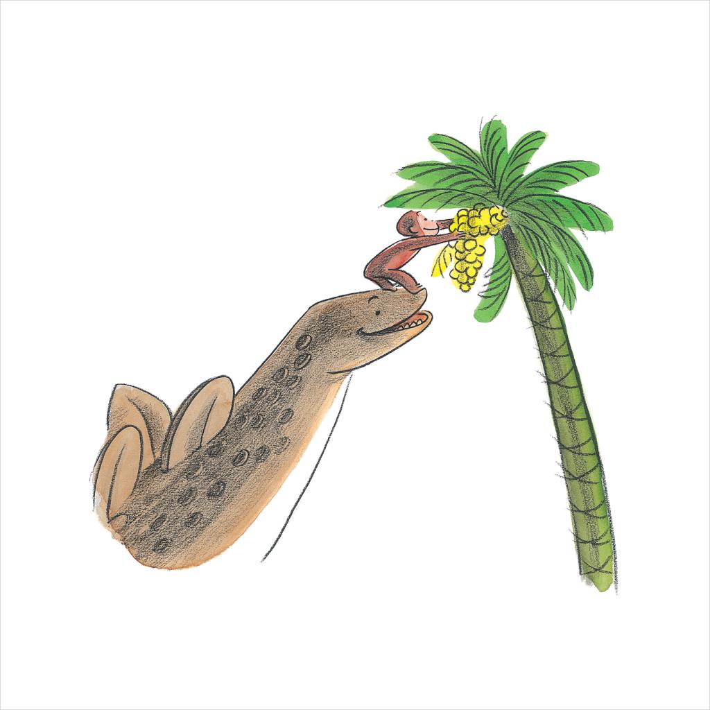 Curious George Dinosaur Palm Tree Men's Sweatshirt product image 5