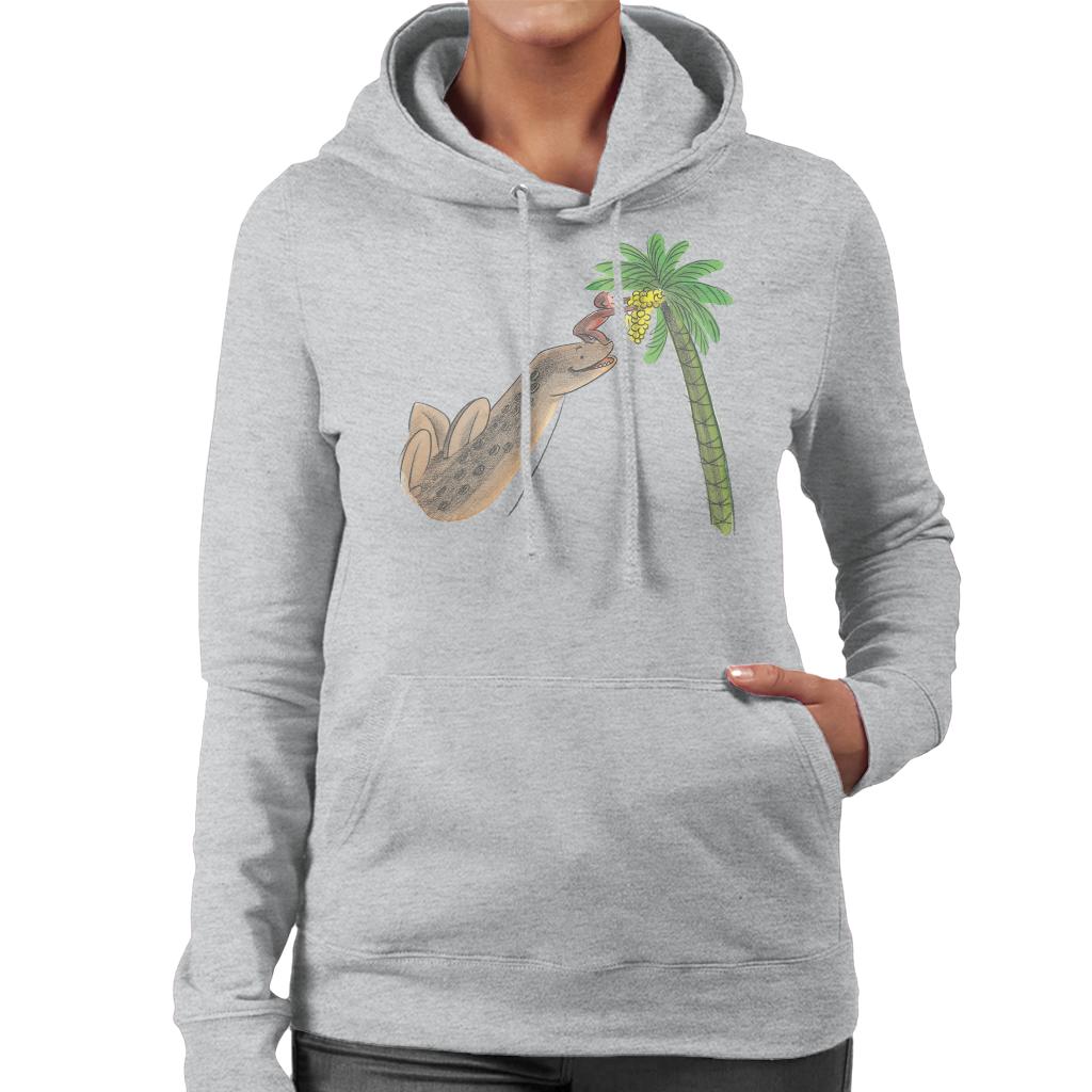 Curious George Dinosaur Palm Tree Women's Hooded Sweatshirt product image 1