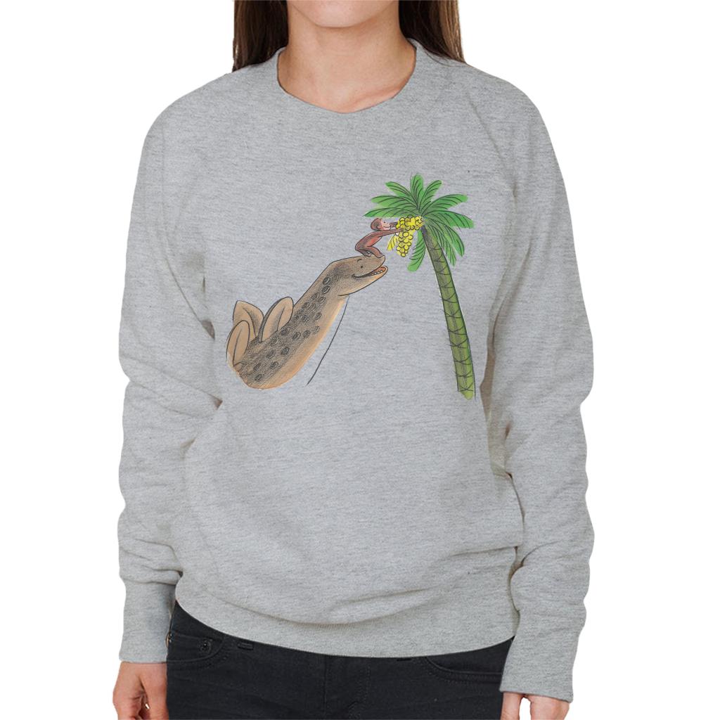 Curious George Dinosaur Palm Tree Women's Sweatshirt product image 1
