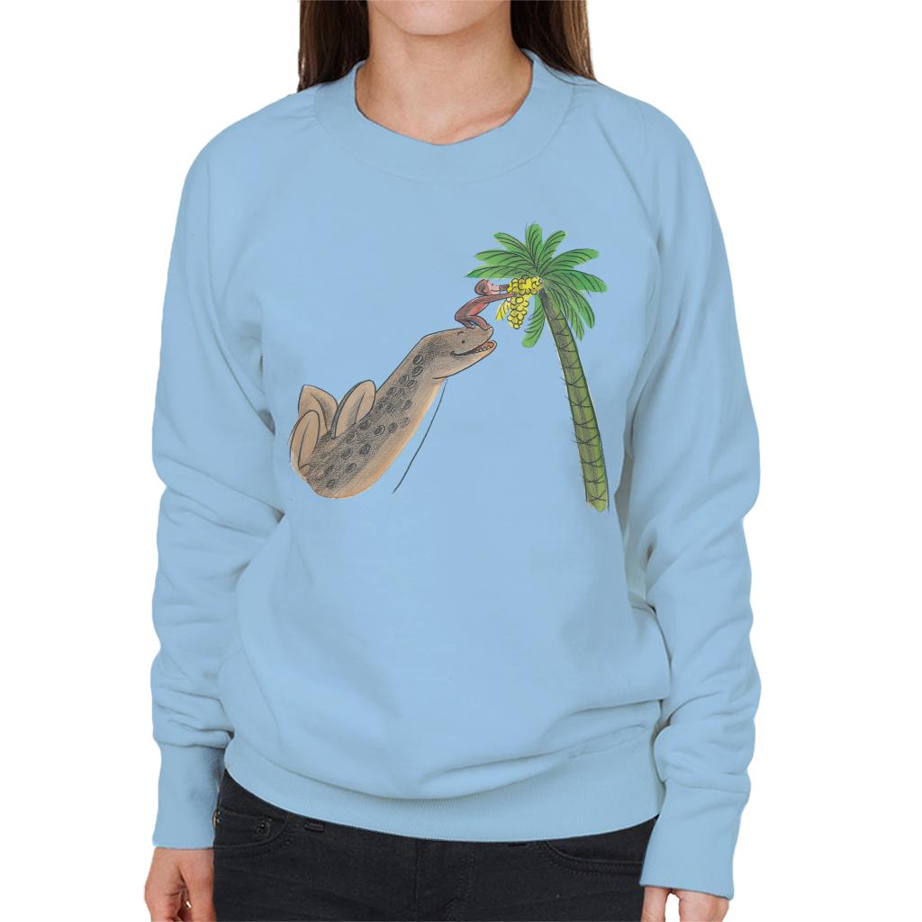 Curious George Dinosaur Palm Tree Women's Sweatshirt product image 6