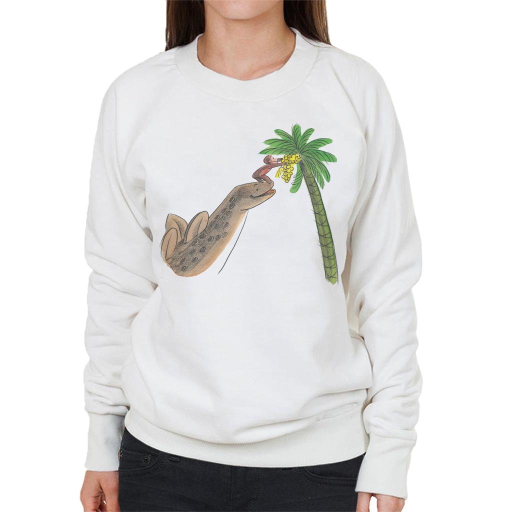 Curious George Dinosaur Palm Tree Women's Sweatshirt product image 4
