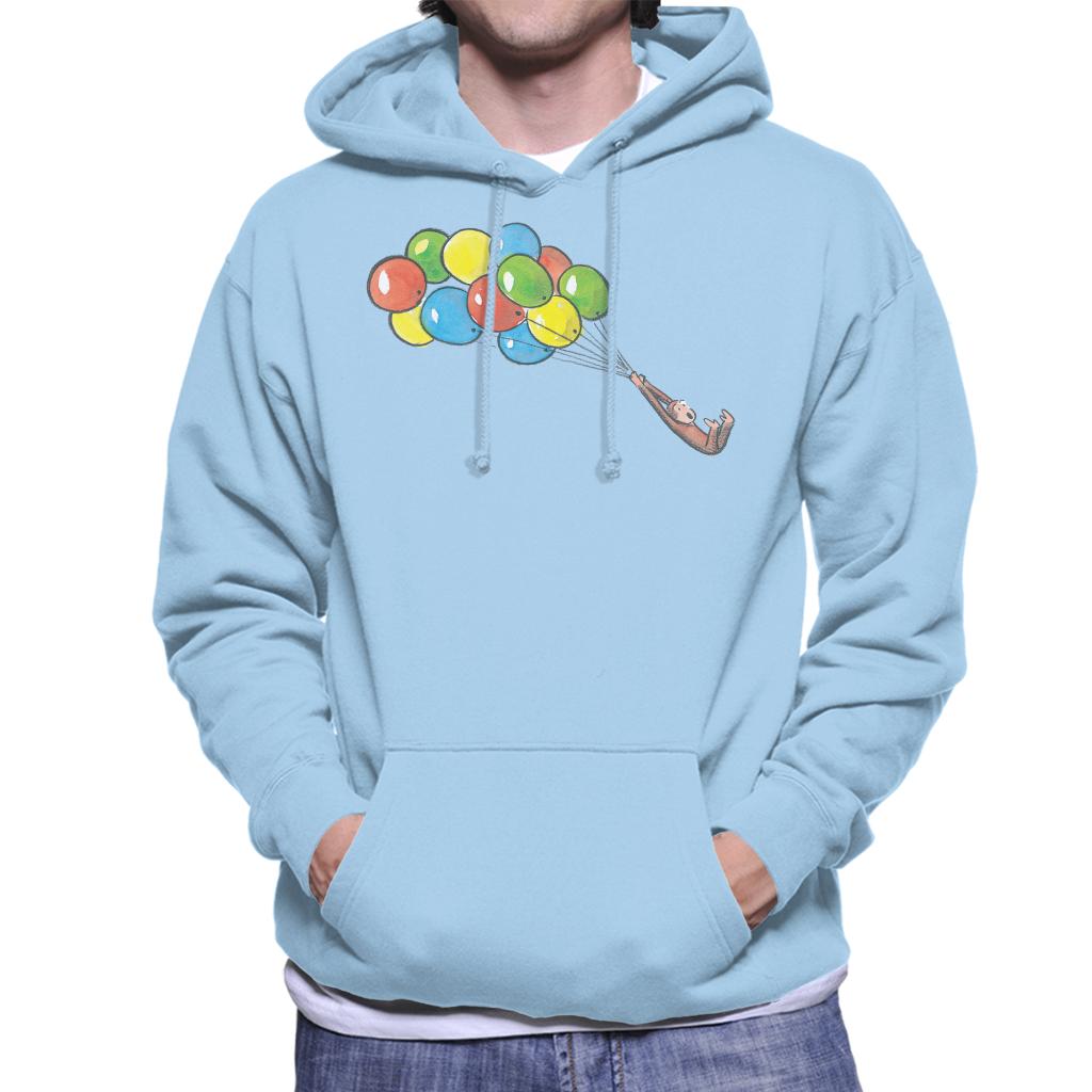 Curious George Balloon Flying Backwards Men's Hooded product image 6