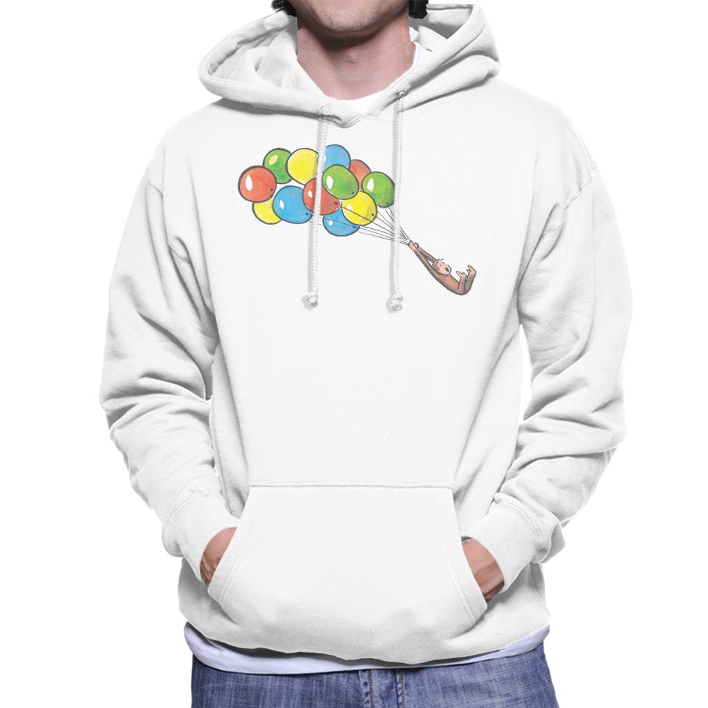 Curious George Balloon Flying Backwards Men's Hooded product image 4