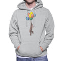 Curious George Balloon Flying Hat Men's Hooded Sweatshirt