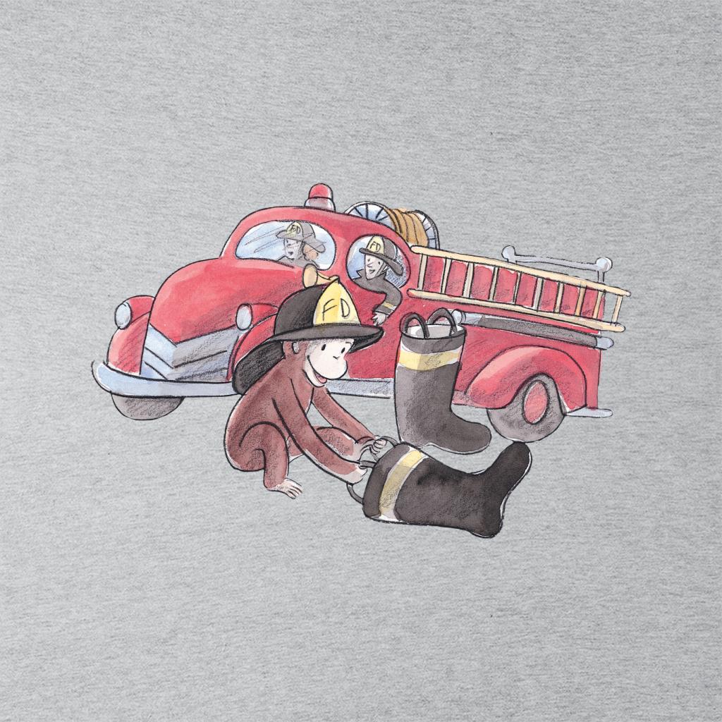 Curious George Balloon Fire Department Truck Women's product image 2