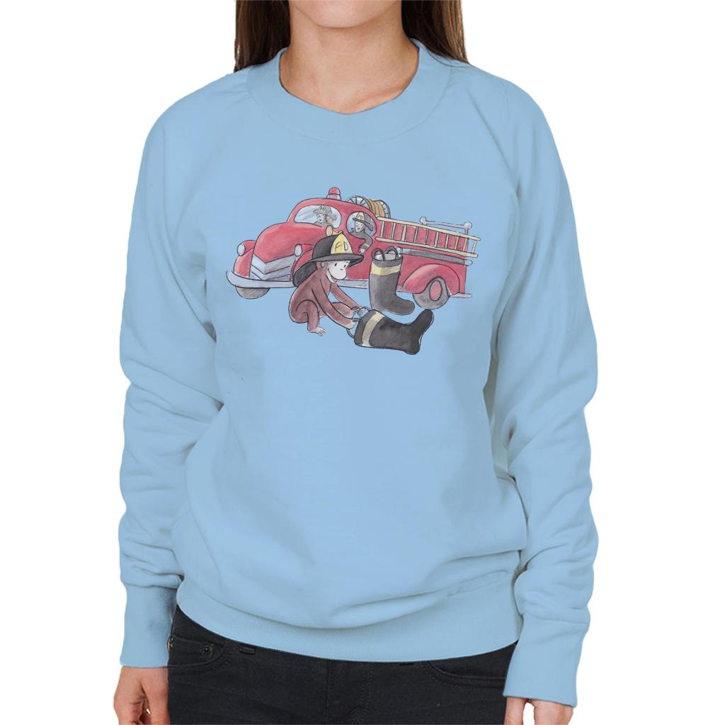 Curious George Balloon Fire Department Truck Women's product image 6