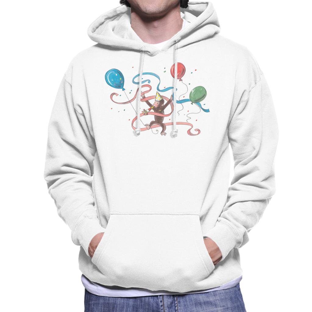 Curious George Party Balloons Men's Hooded Sweatshirt product image 4