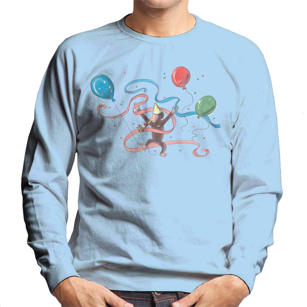 Curious George Party Balloons Men's Sweatshirt product image 6