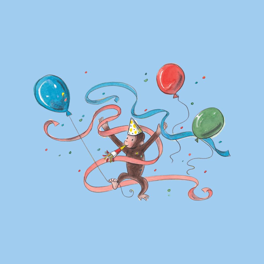 Curious George Party Balloons Men's Sweatshirt product image 7