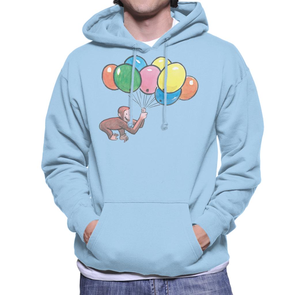 Curious George Holding Balloons Men's Hooded Sweatshirt product image 6