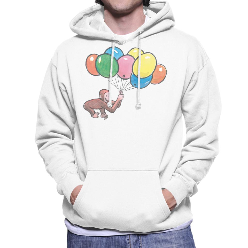 Curious George Holding Balloons Men's Hooded Sweatshirt product image 4