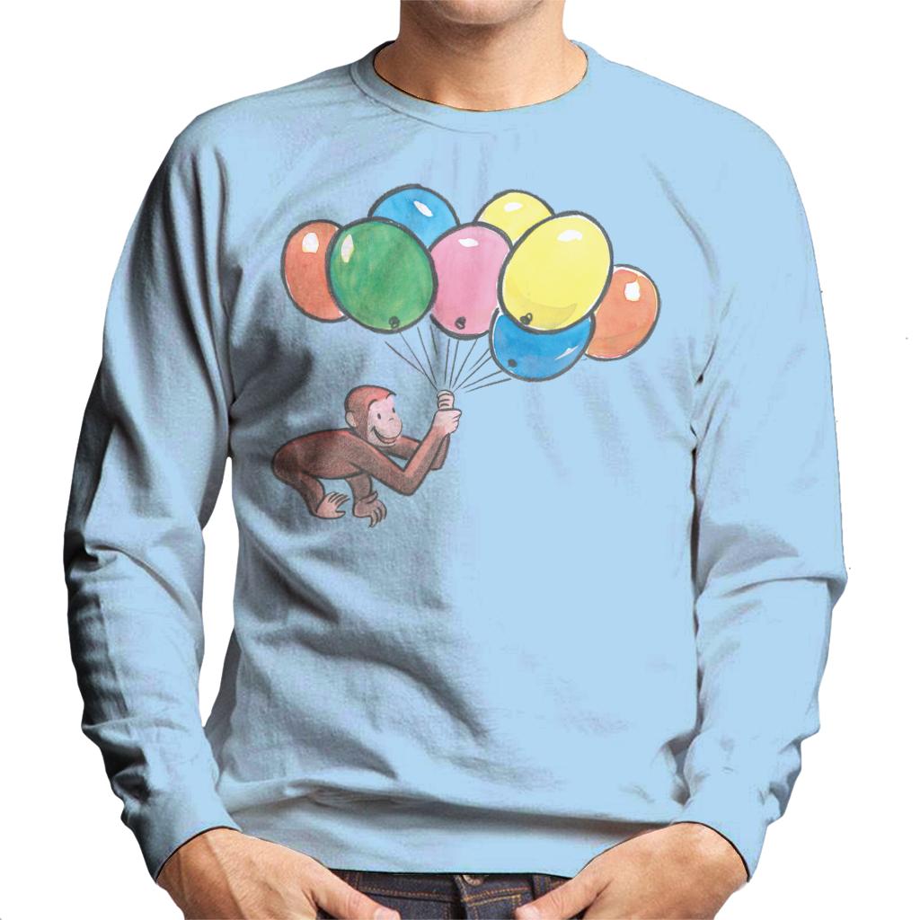 Curious George Holding Balloons Men's Sweatshirt product image 6