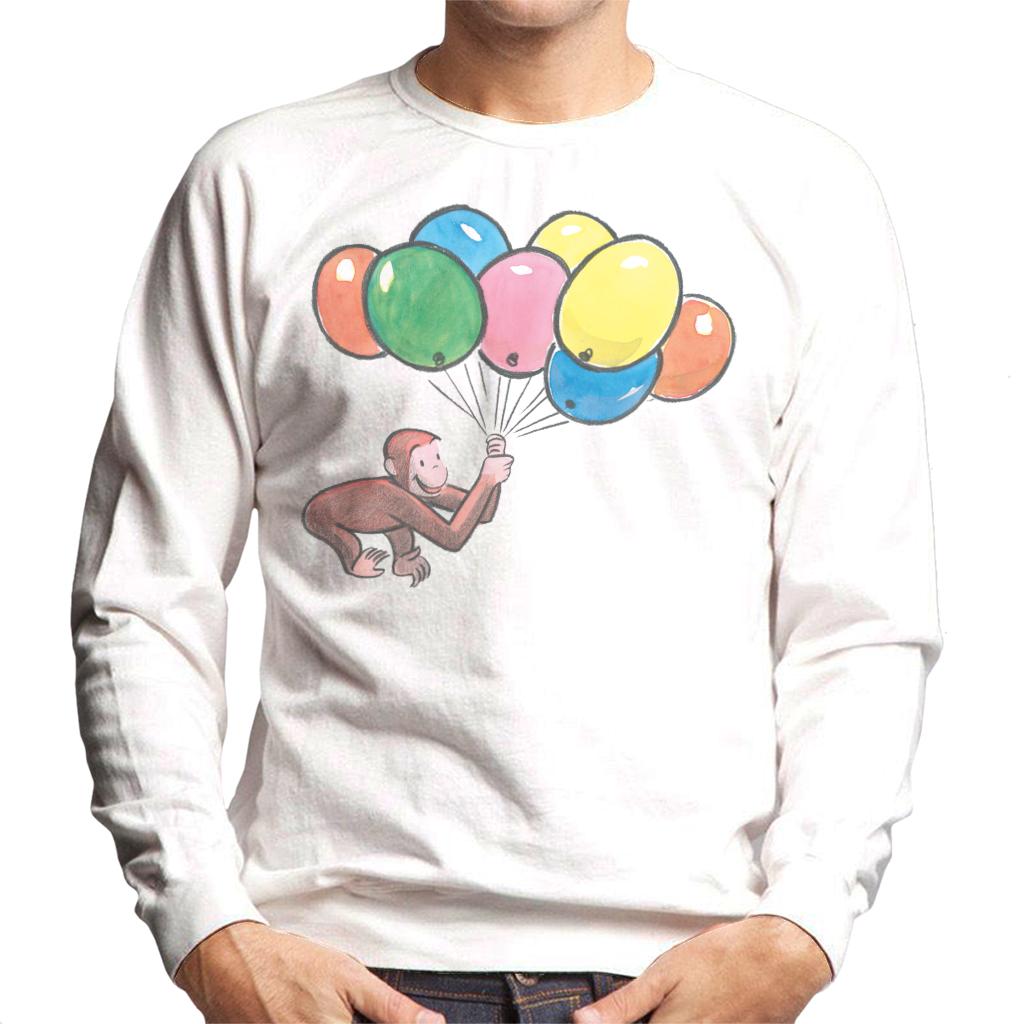 Curious George Holding Balloons Men's Sweatshirt product image 4