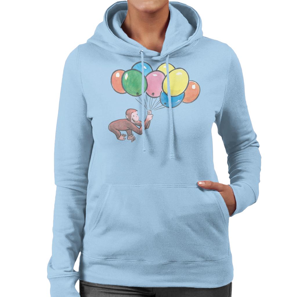 Curious George Holding Balloons Women's Hooded Sweatshirt product image 6