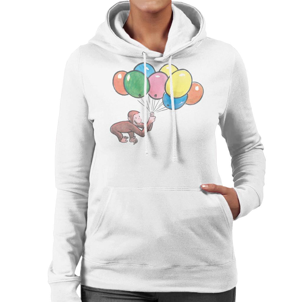 Curious George Holding Balloons Women's Hooded Sweatshirt product image 4