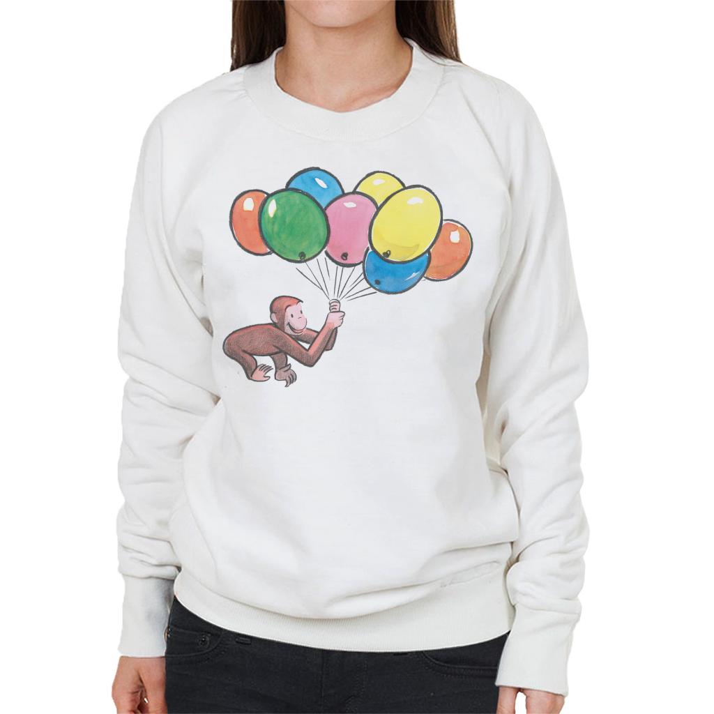 Curious George Holding Balloons Women's Sweatshirt product image 4