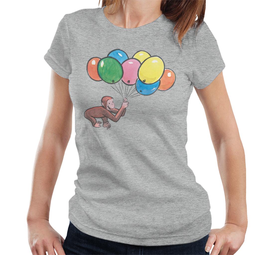 Curious George Holding Balloons Women's T-Shirt product image 1