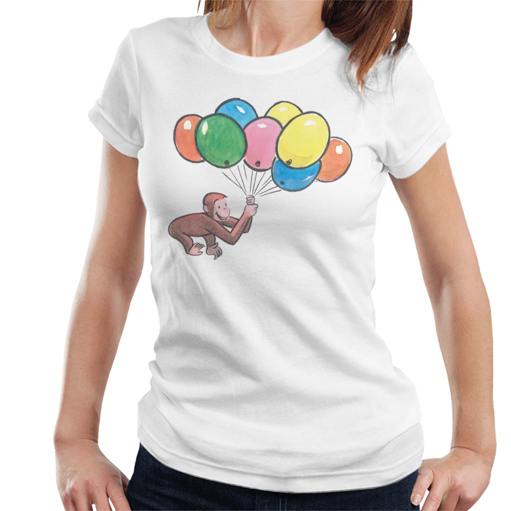Curious George Holding Balloons Women's T-Shirt product image 4