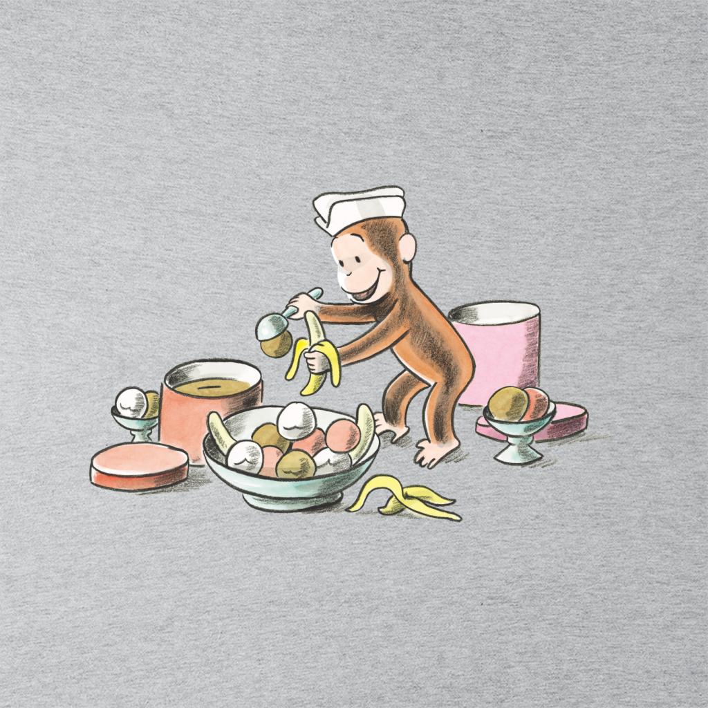 Curious George Ice Cream And Bananas Men's Sweatshirt product image 2