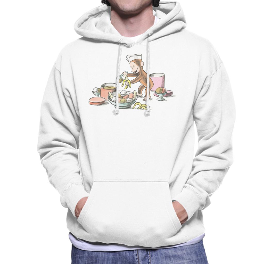 Curious George Ice Cream And Bananas Men's Hooded Sweatshirt product image 4