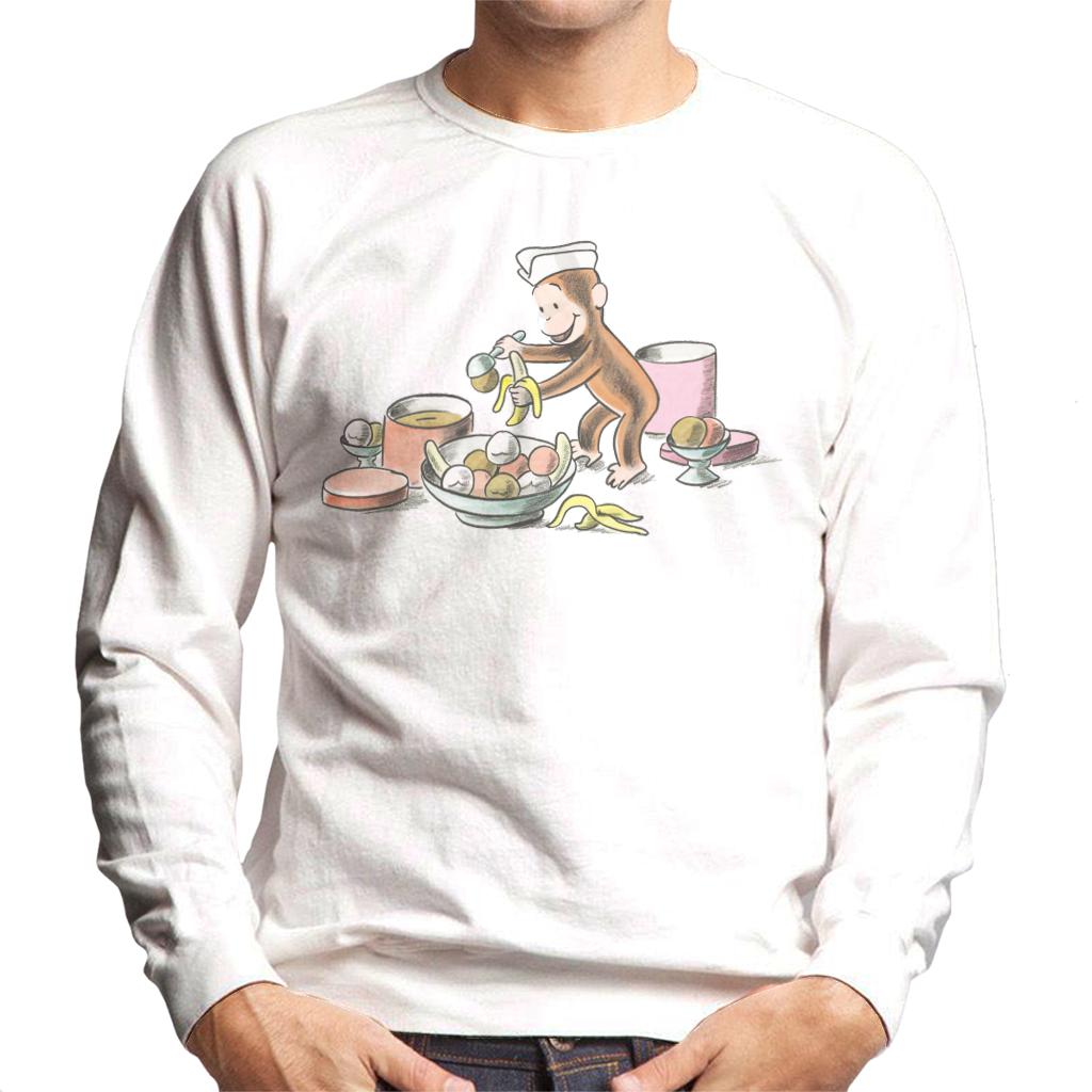 Curious George Ice Cream And Bananas Men's Sweatshirt product image 4