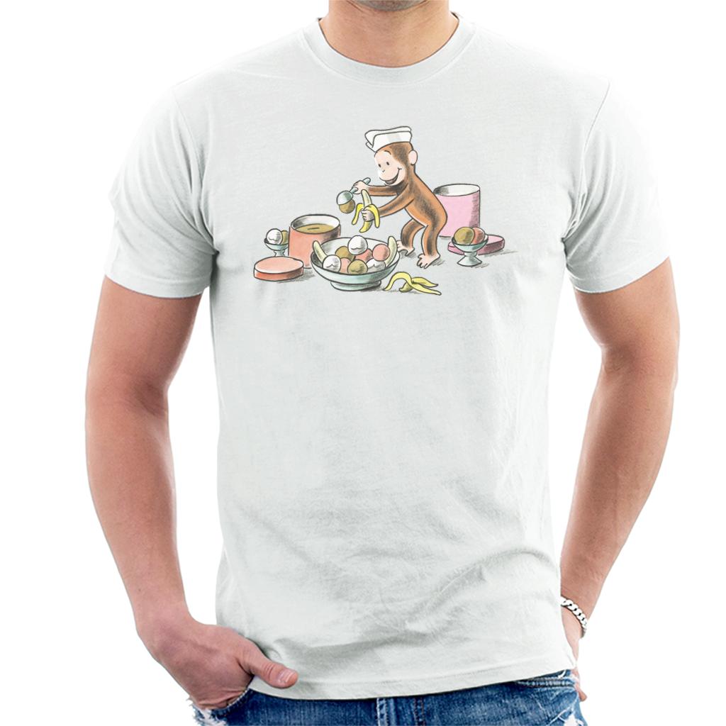 Curious George Ice Cream And Bananas Men's T-Shirt product image 4