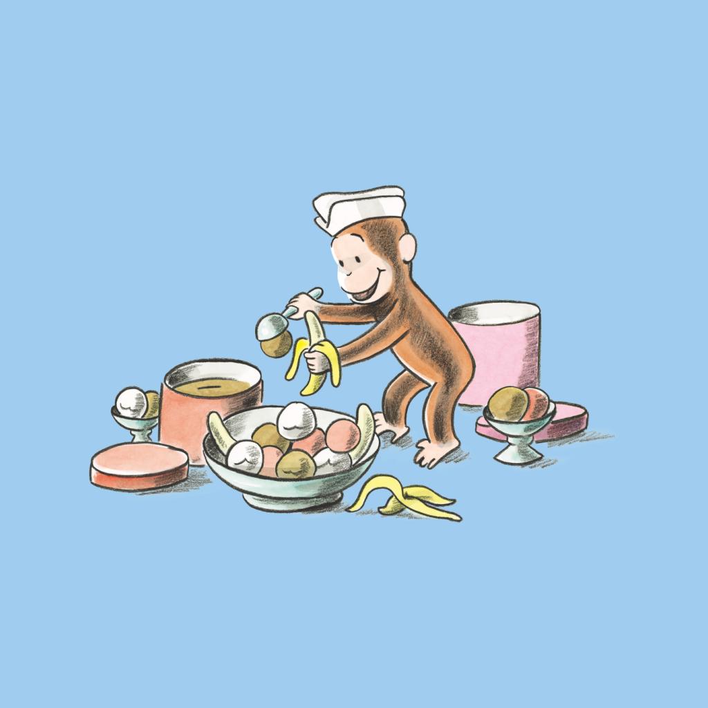 Curious George Ice Cream And Bananas Men's Sweatshirt product image 7