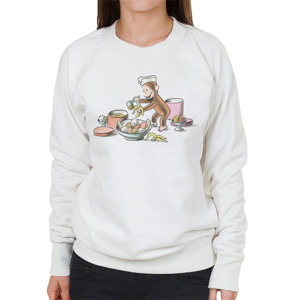 Curious George Ice Cream And Bananas Women's Sweatshirt product image 4