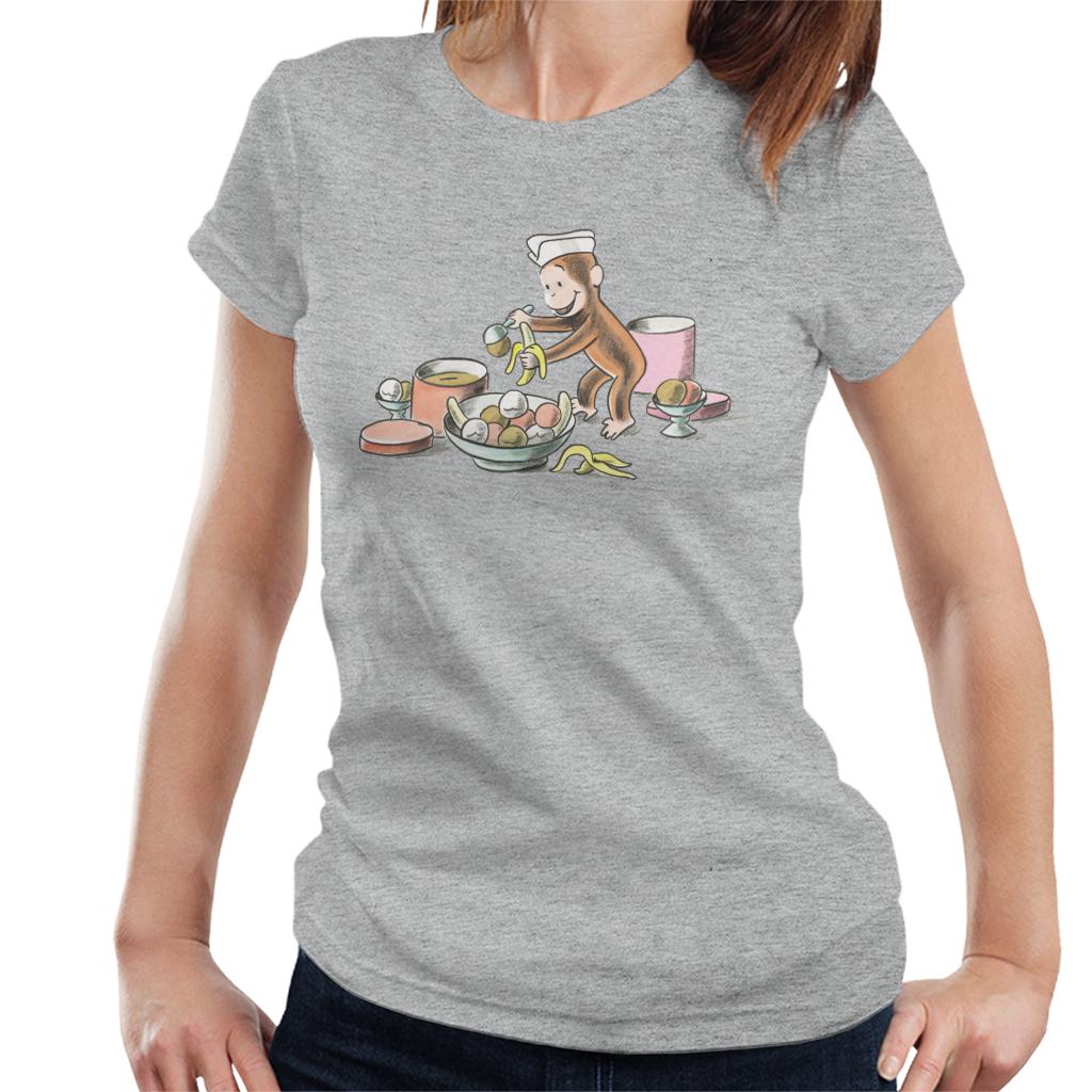 Curious George Ice Cream And Bananas Women's T-Shirt product image 1