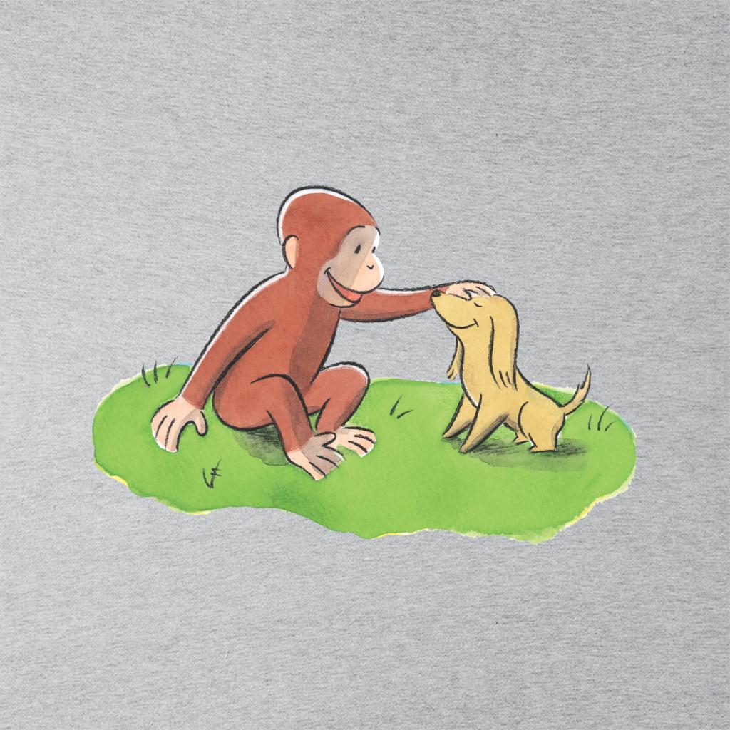 Curious George Stroking Dog Men's Sweatshirt product image 2