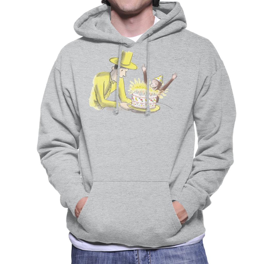 Curious George Birthday Cake Men's Hooded Sweatshirt product image 1